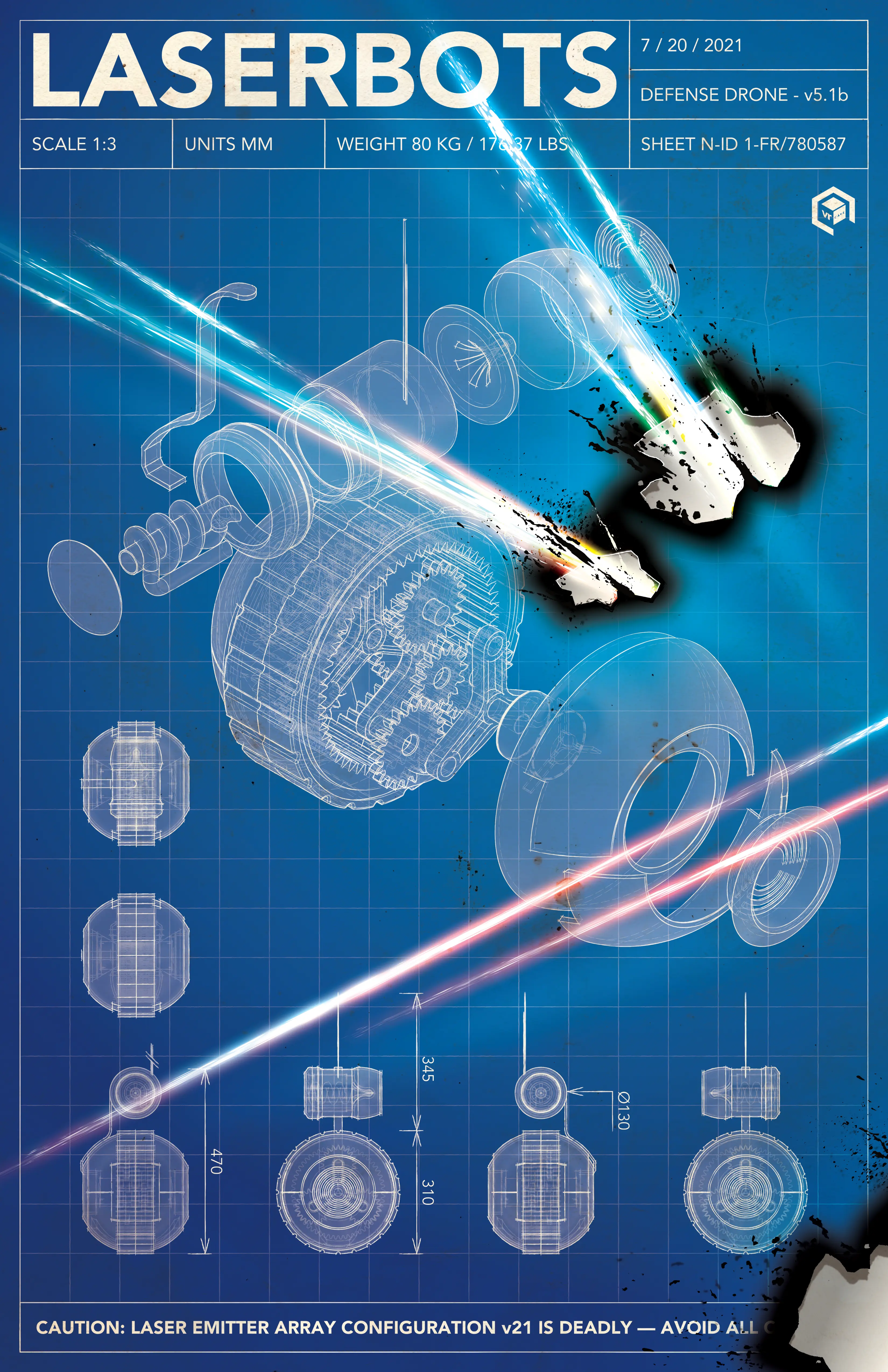 Laserbots – Add-On Free-Roam VR Mini-Game in Carlsbad